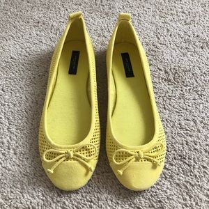 Yellow Ann Taylor flats